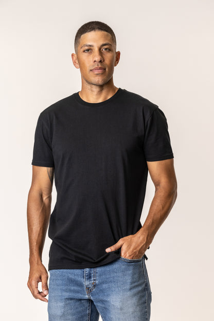 black cotton t-shirt
