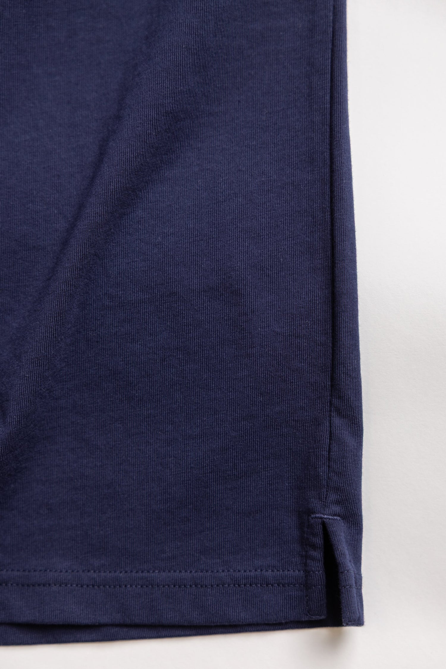 close up shot of navy blue t-shirt