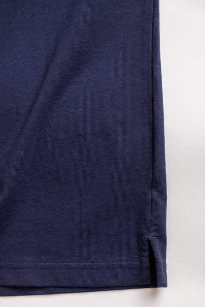 close up shot of navy blue t-shirt