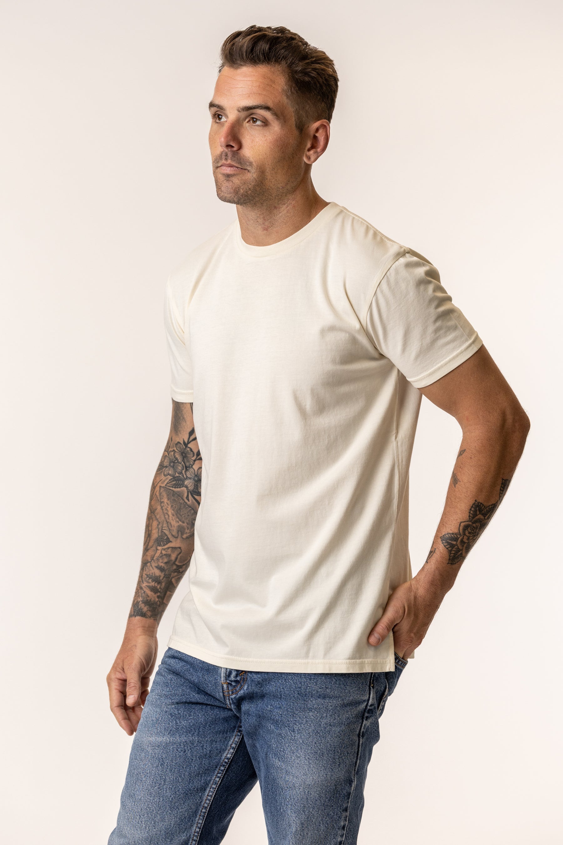 natural color organic cotton t-shirt