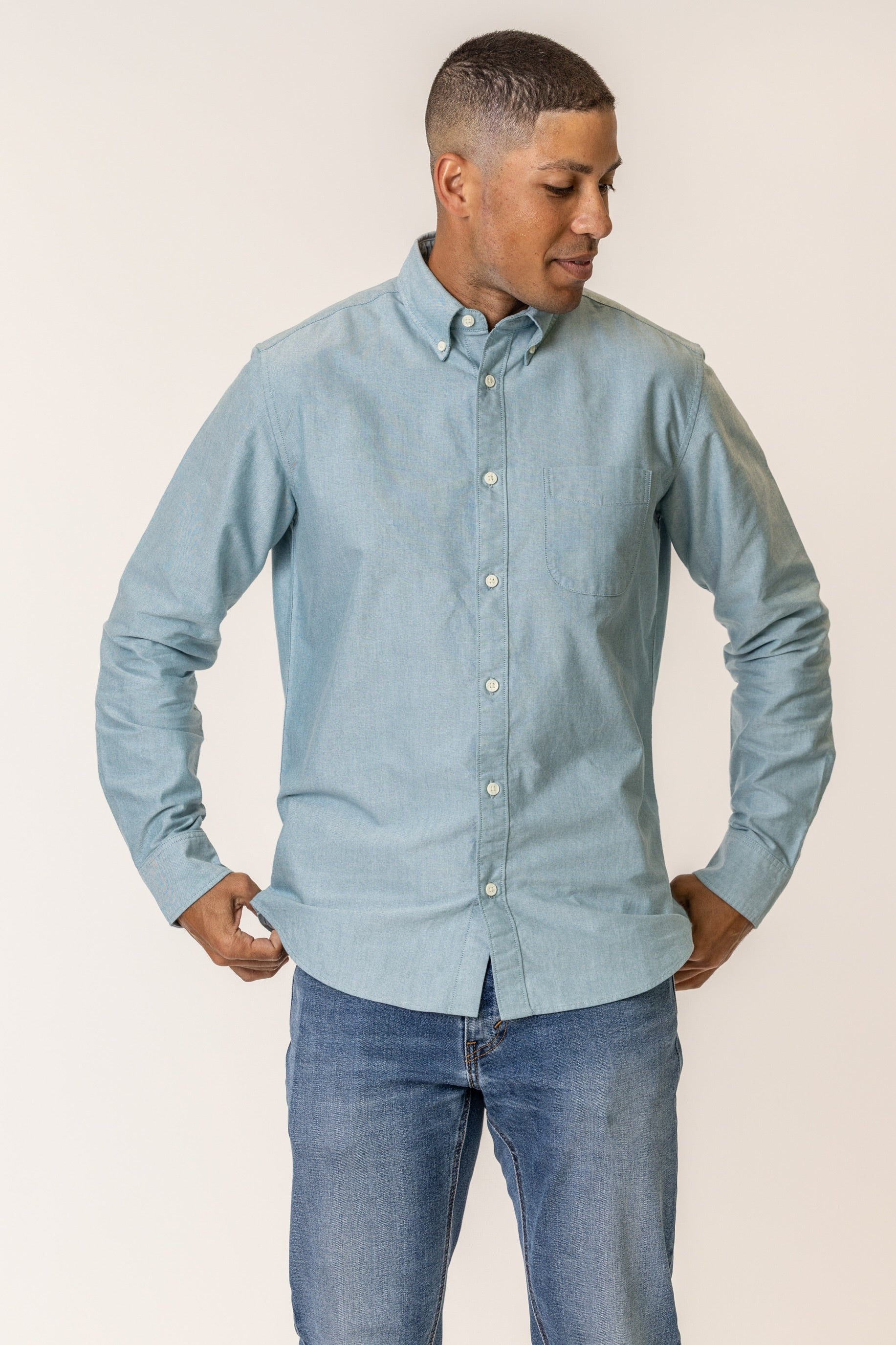 business casual oxford shirt