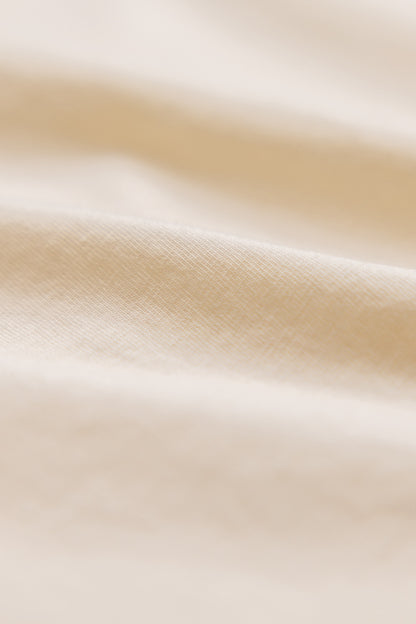 close up shot of natural color tshirt