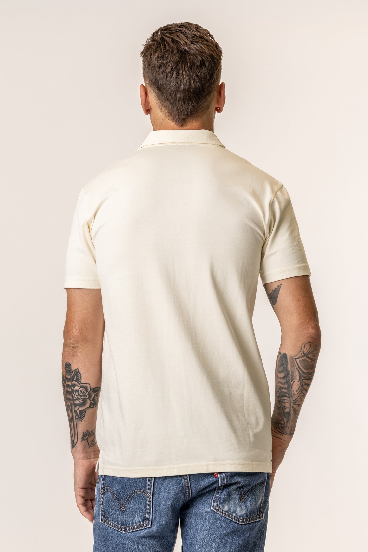 men polo neck tshirt
